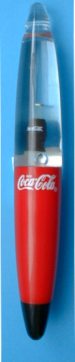 Coca Cola Kugelschreiber (Eine Cola Flasche schwimmt im Kuli)
