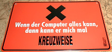 Blechschilder die mit Computern zutun haben sammeln wir auch